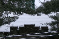 steeple with snow 2